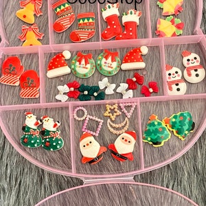 Kawaii Christmas XL 3D nail charms box