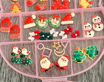Kawaii Christmas XL 3D nail charms box