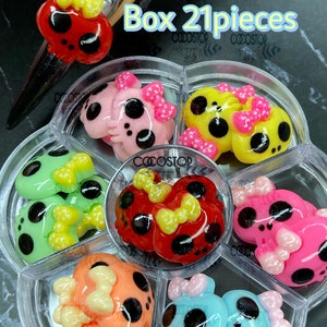 Skulls Halloween Kawaii nail charms / 3D nail charms/  Nail Art Decoration