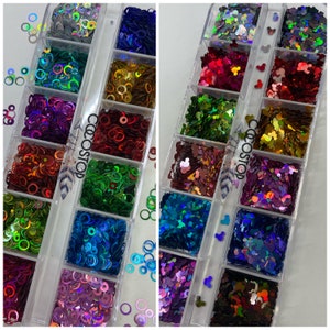 Holographic glitter mini mouse circle nail sequin Flakes nail art DIY Crafts