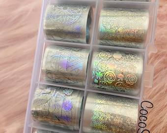 Holographic Transfer nail foil Decoration