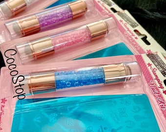 Kit de estampado de uñas Doble cabeza Silicon Stamper Nail art