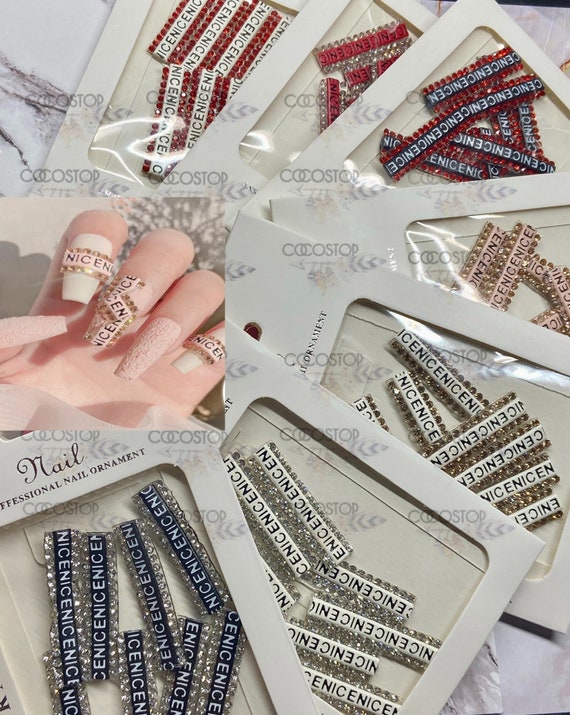 12pcs Rhinestones Nail Art Decorations Crystal Diamond Design For