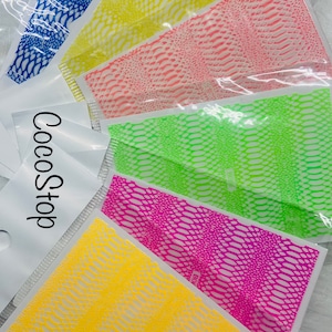 6 packs neon snakes nail sticker nail decals