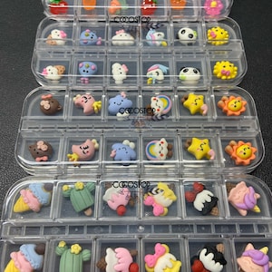 12 pieces Kawaii ice cream fruit cartoon 3D nail charms