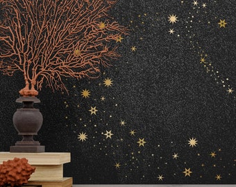 Sparkles and Stars Wall Decals, Nursery Decals, Star Decals, Kids Room Decor, Nursery Wall Art, Celestial Wall Stickers, hanging stars