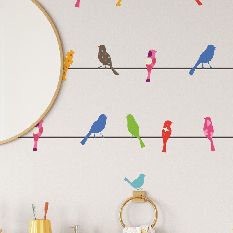 Bird Wall Decals - Etsy