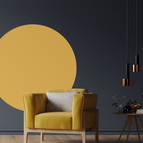 Circle Wall Decal Circle Decal Sticker Peel and Stick Etsy