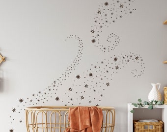 Muurstickers ster – boho kinderkamerdecoratie, peel and stick