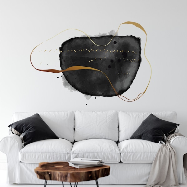 Abstract Wall Decal Etsy