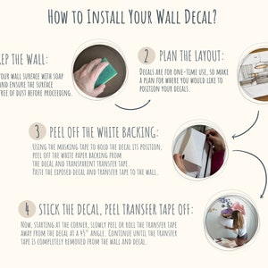 Botanical Leaf Vinyl Wall Decals, Modern Boho Decor image 10