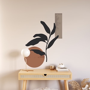 Boho Flower Wall Decals – Geometric Peel and Stick Vinyl Stickers