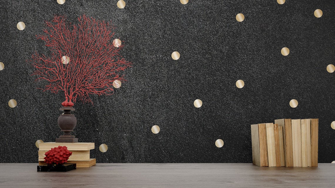 Geometric wall decor wall sticker gold wall decal modern Etsy