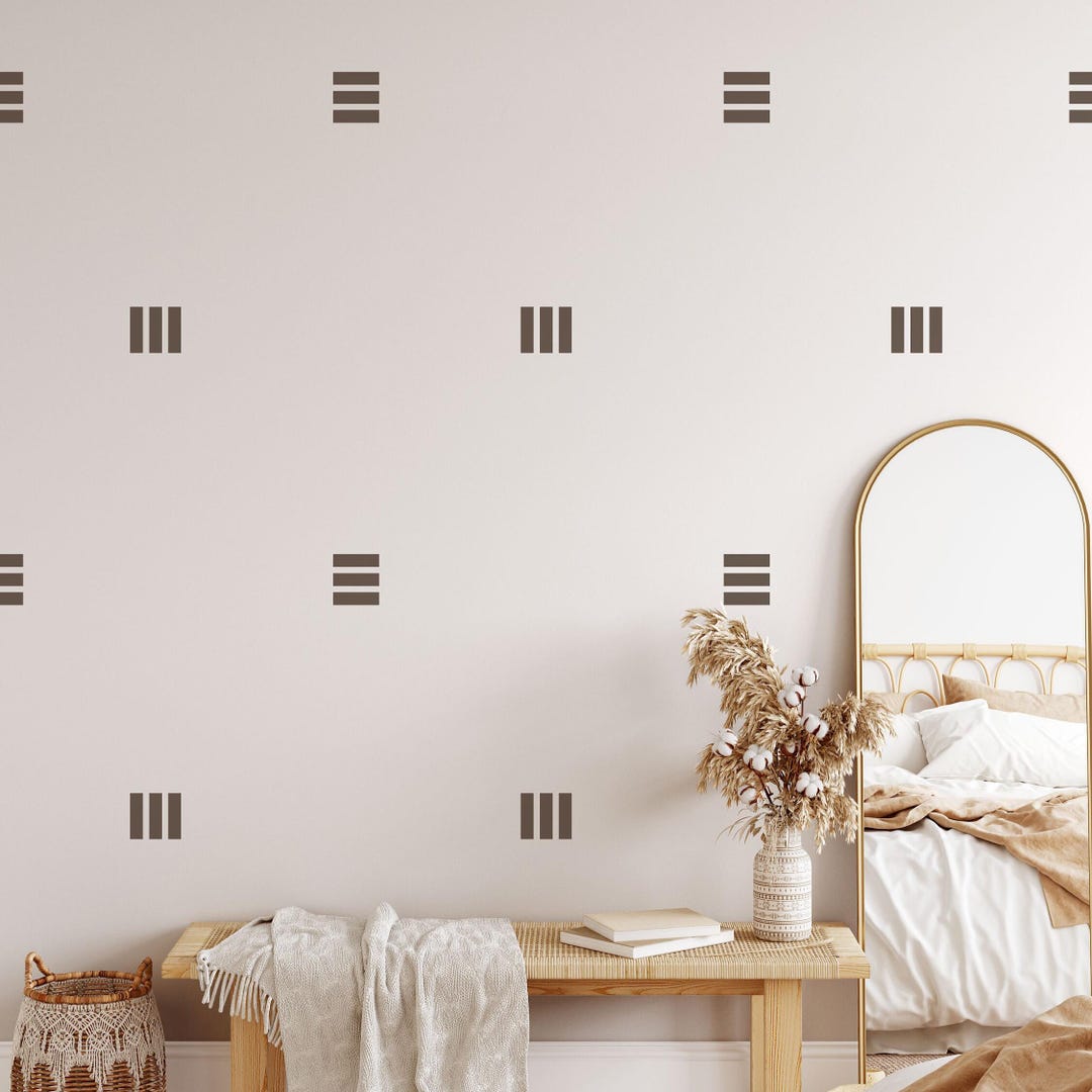 Geometric Lines Wall Decals – Modern Removable Wall Stickers - Etsy