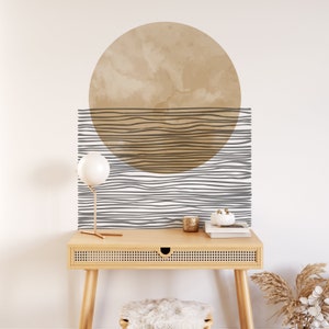 Boho Circle Wall Decal, Modern Geometric Decor - Etsy