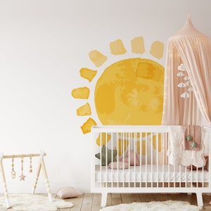 Nursery Wall Transfer KI8 Big Sun Nursery Wall Sticker /Large Bedroom Decor 