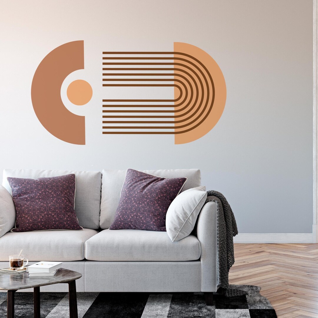 Abstract Arch Wall Decal – Boho Geometric Art Sticker - Etsy