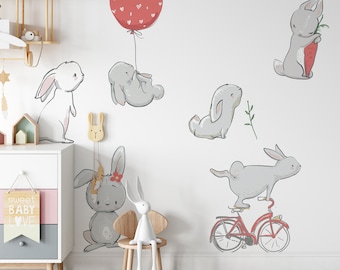 Kaninchen Kinderzimmer Wandtattoos, Kinderzimmer Dekor