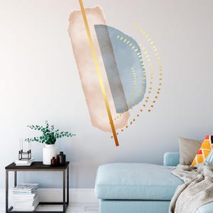 Boho Vibes Wall Decal - Add a Unique Geometric Accent to Your Walls, Modern Wall Decor, Nursery wall art, Best Gift For Home