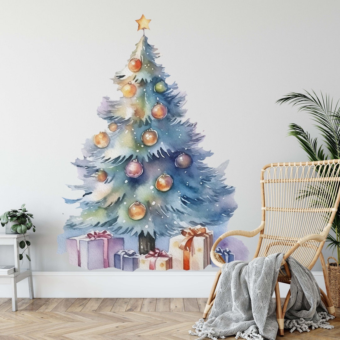 Christmas Wall Decal, Holiday Wall Decor, Wall Decorations, Christmas Decoration, Holiday