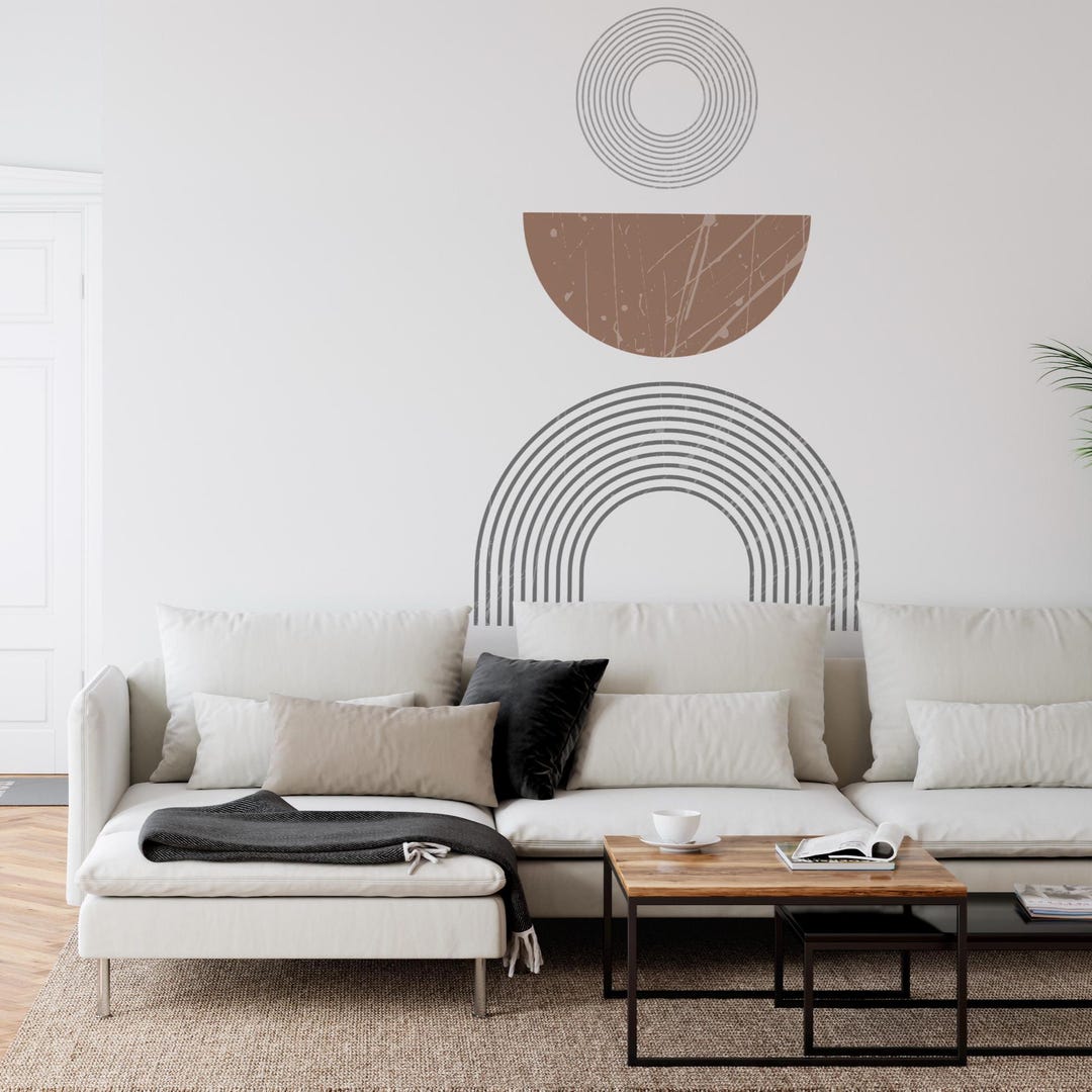 Boho Geometric Arch Wall Decals – Peel & Stick Nursery Decor - Etsy