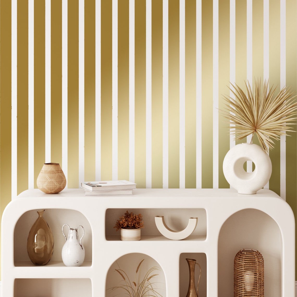 Gold Wall Decal Gold Line Decal Large Wall Decal Geometric Etsy