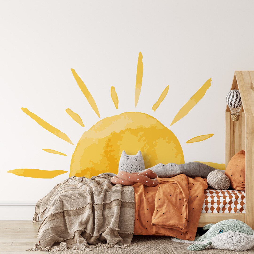 Boho Style Sun Wall Decal, Boho Style, Boho Wall Decal, Boho Wall