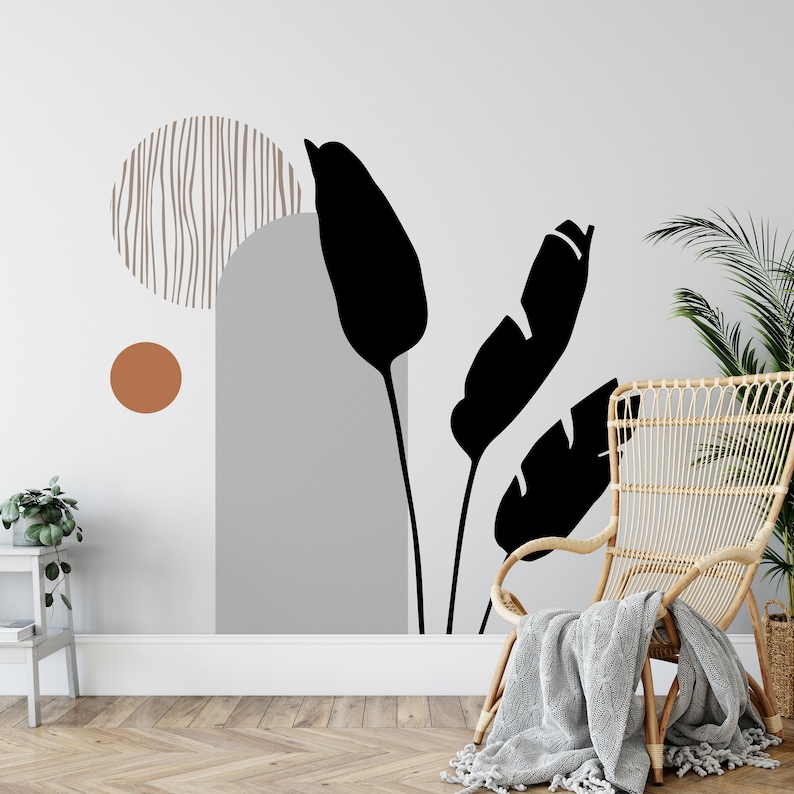 Boho Wall Decal Floral Decal Wall Decal Floral Stickers Etsy