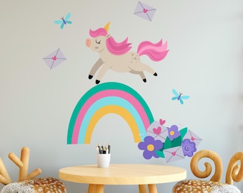 Suchergebnis Auf Für: Wandaufkleber Einhorn Regenbogen