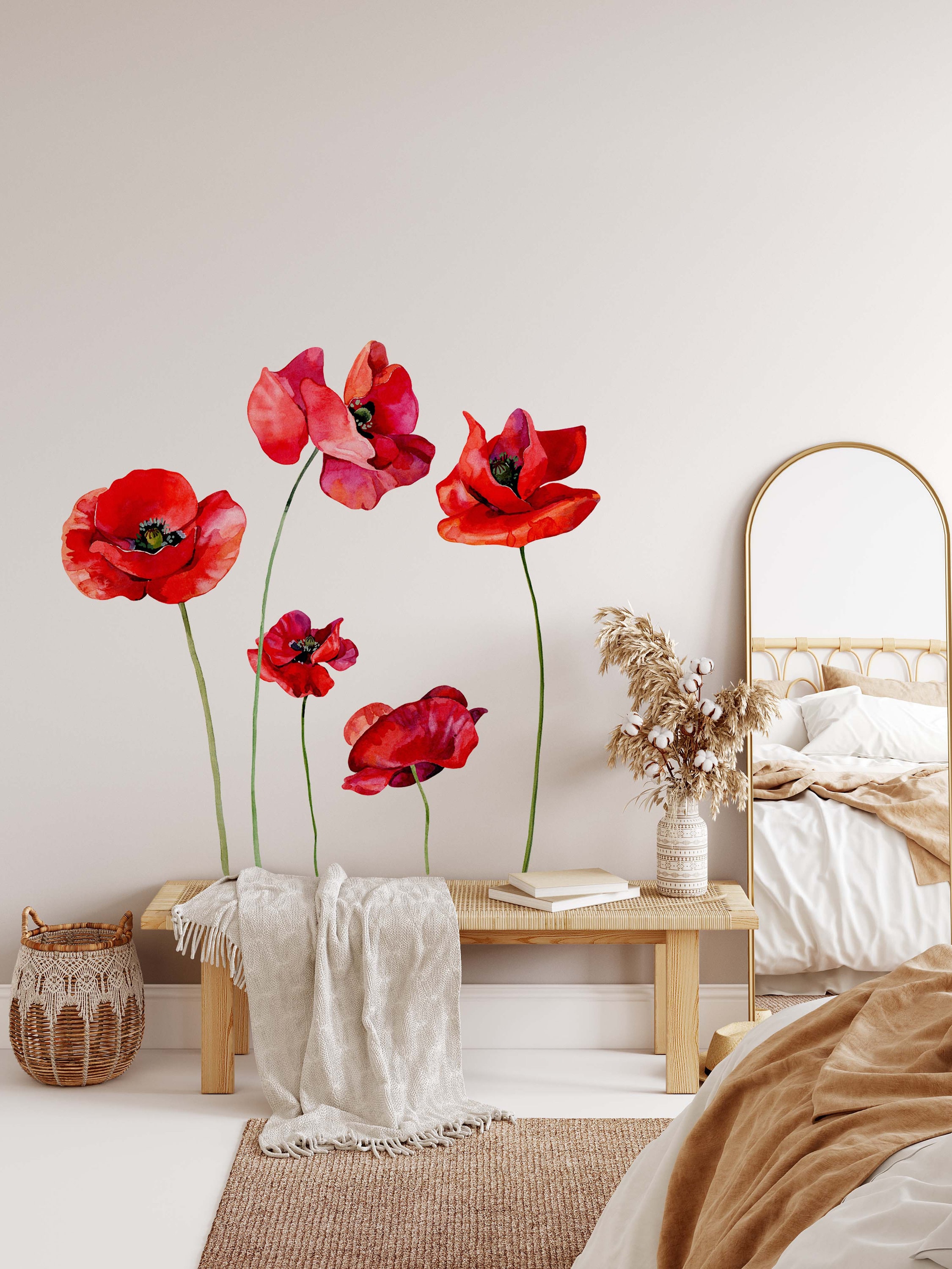 Amazon.com: Runtoo Boho Modern Abstract Wall Art Decals