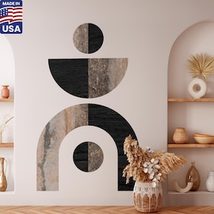 Geometric Wall Decal Set - Trendy Boho Decor -Peel and Stick Vinyl Stickers, wall arch decal, wall decal boho, large geometric wall decal