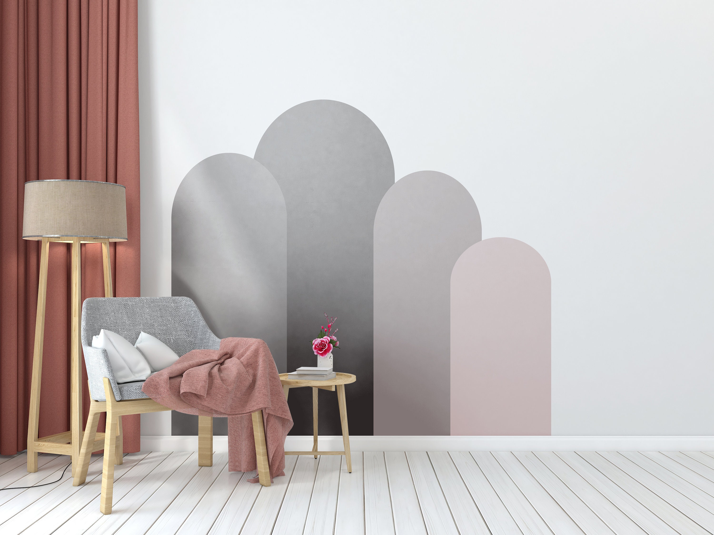 Four arches decal arch wall decal abstract wall decal boho Etsy