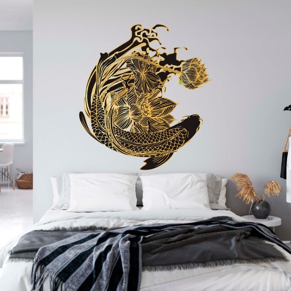 Gold wall stickers discount