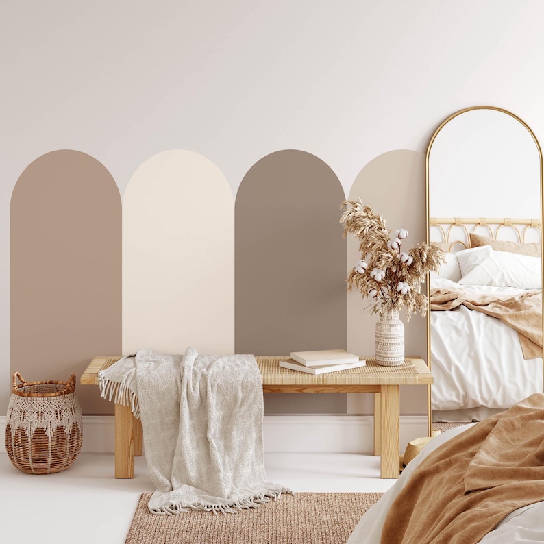 Boho Arch Wall Decals – Scandinavian Peel and Stick Nursery Decor - Etsy