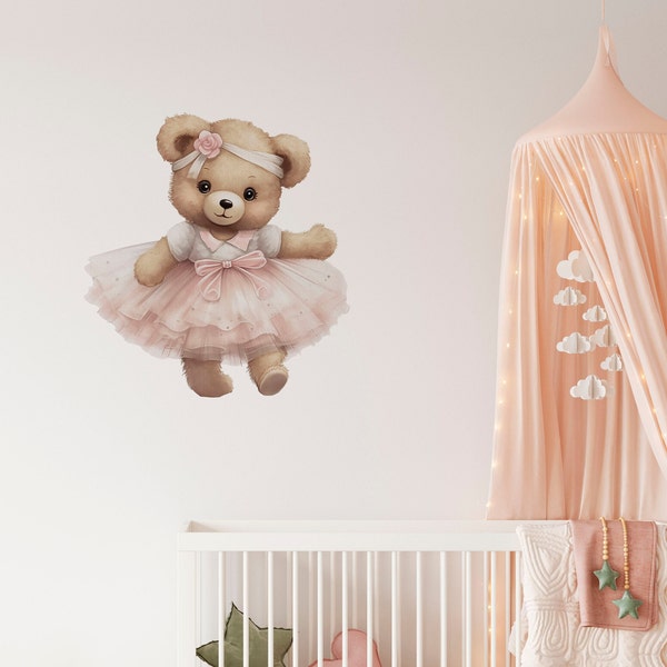 Nursery Teddy Bear Wall Stickers Etsy