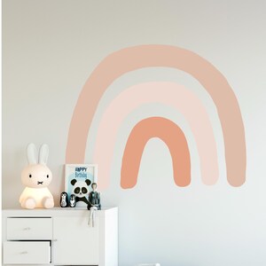 Minimalist Boho Rainbow Wall Decal – Neutral Tones, Nursery Decor, Kids ...