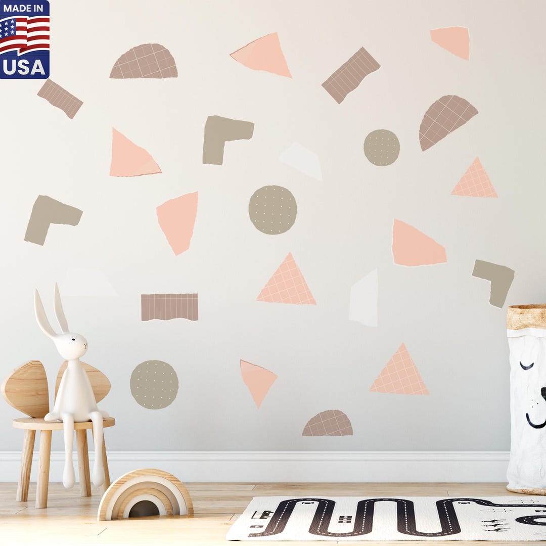 Boho Geometric Wall Decals – Peel and Stick Nursery Decor - Etsy