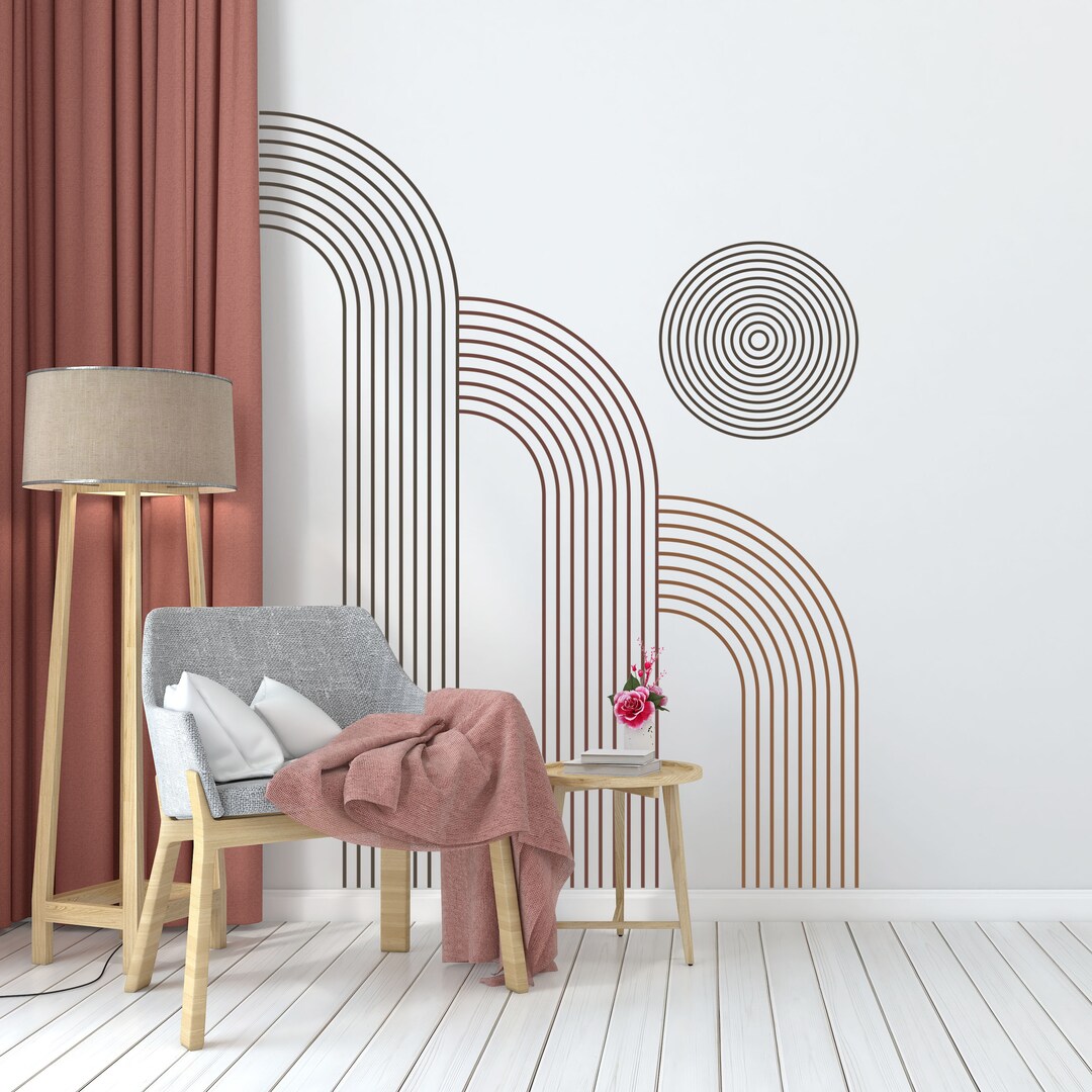 Geometric Arch Wall Decals - Boho Nursery, Peel and Stick - Etsy