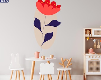 Flower Wall Decals - Boho Nursery Removable Decor