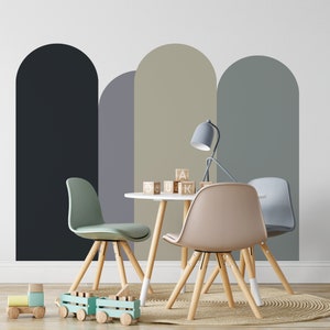 Modern Wall Decals - Arch Wall Stickers, Geometric Nursery Decor, Kids Room Art, Boho Home Decor, Birthday Gift For Friend, Gift For Her