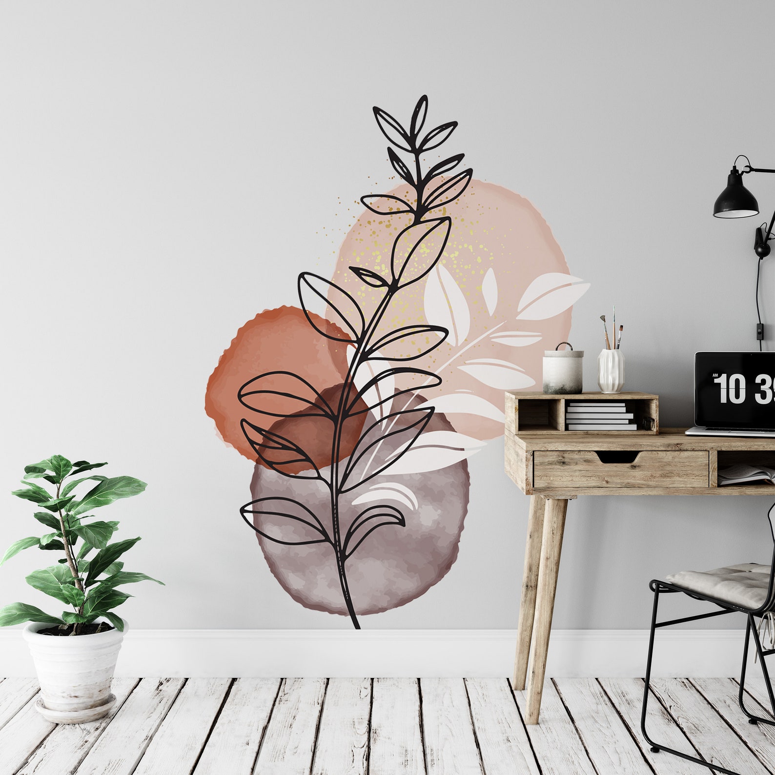 Boho Style Sun Wall Decal Boho Style Boho Wall Decal Boho Etsy