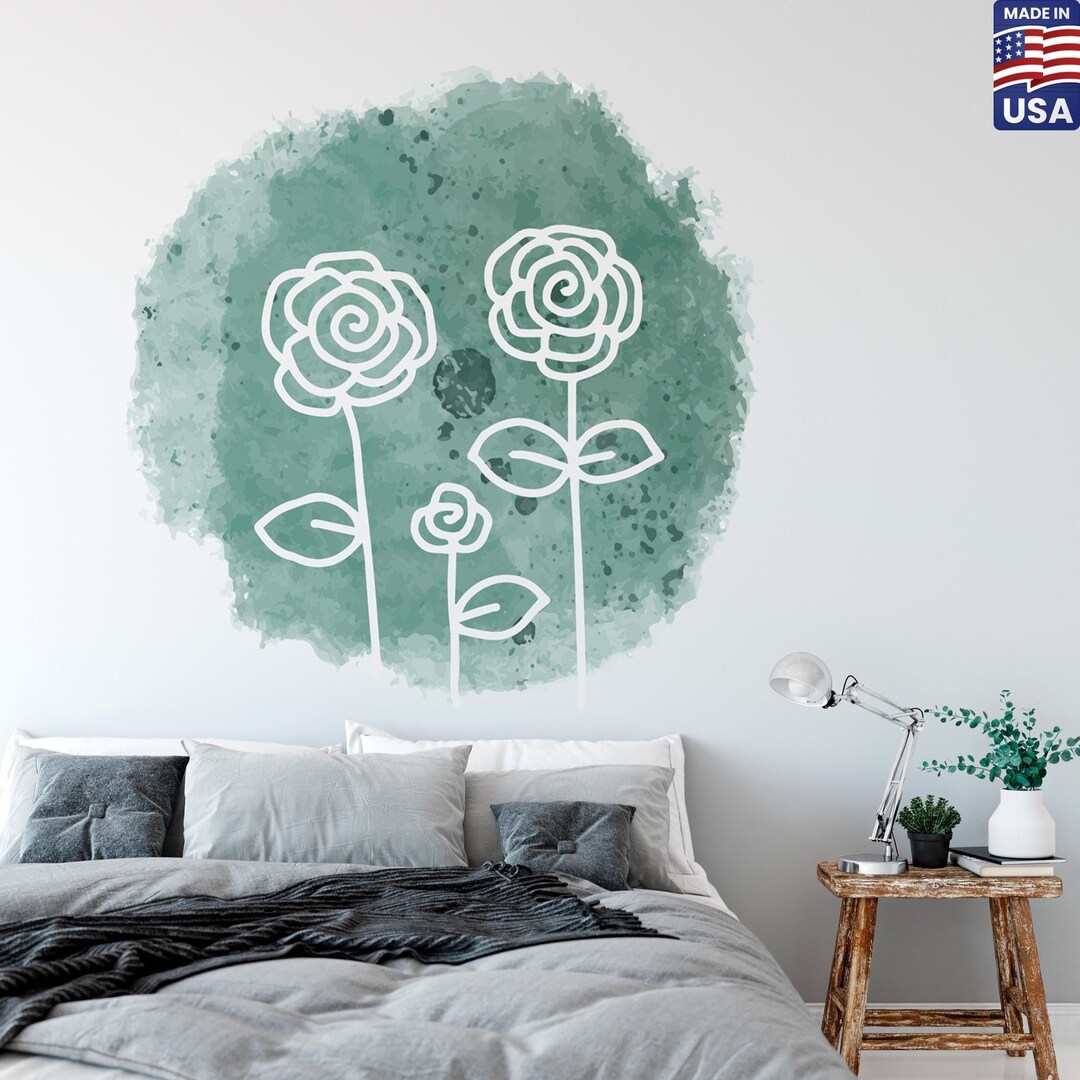 Flower Wall Decals - Boho Nursery Peel and Stick Decor - Etsy