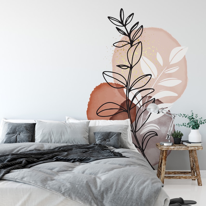 Boho Style Sun Wall Decal Boho Style Boho Wall Decal Boho Etsy