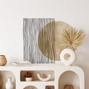 Boho Circle Wall Decal, Modern Geometric Decor - Etsy