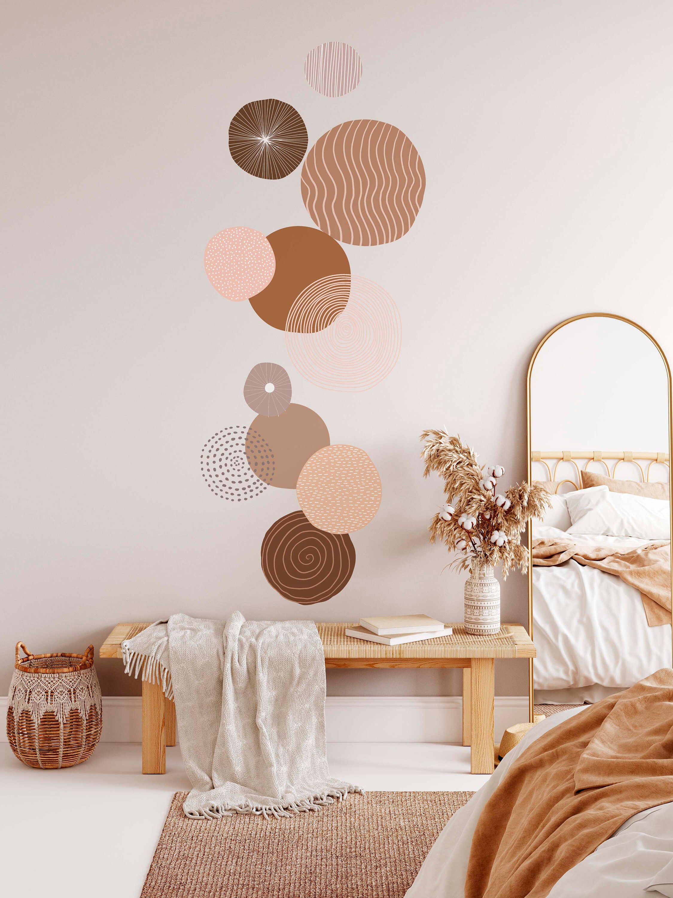 DECOWALL Cherry Blossom Wall Stickers - Pink Flower Branches, Birds, Butterflies Nursery Decor