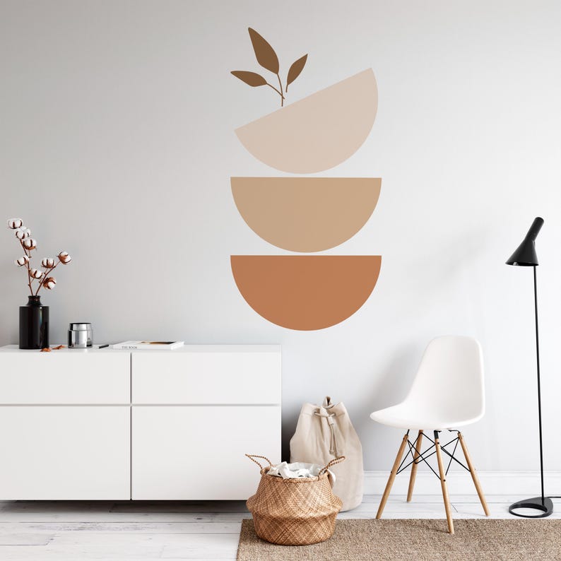 Boho Circle Wall Decals – Geometric Removable Stickers - Etsy