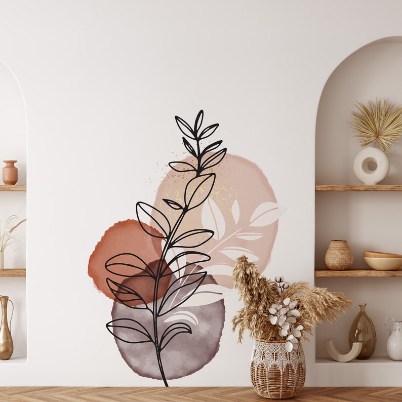 Boho Style Sun Wall Decal Boho Style Boho Wall Decal Boho Etsy