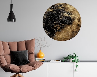 Boho Moon Wall Decal – Removable Kids Room Mural