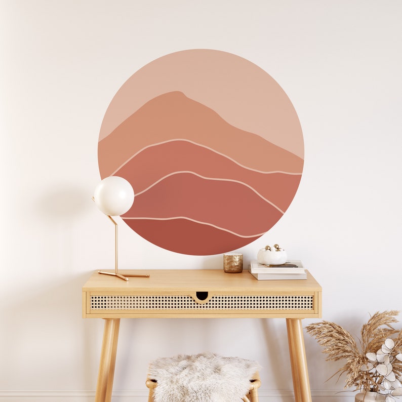 Abstract Wall Decal Boho Style Boho Wall Decal Boho Wall Etsy