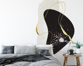 Boho style modern wall decal, minimalistic wall decal, circle wall decal, large wall decal, decal for wall, abstract wall decal